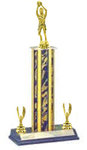 S3 Women & Girls Basketball Trophies with Double Trim