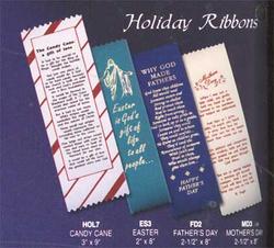 Holiday Bookmark Ribbons