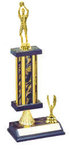 S2R Basketball Trophies with a single round column