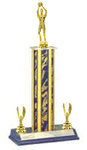 S3 Basketball Trophies with a single round column