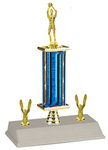 S3R Basketball Trophies with a single round column