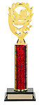 Boy or girl single post soccer trophy R!-4106