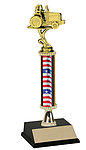 Tractor Show Trophies and Tractor Pull Trophies with Column Riser