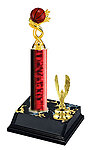 R2 Gender Neutral Basketball Trophies with a single round column