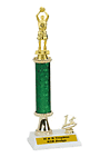 R2R Basketball Trophies with a single round column with trim figure