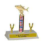 R3-459 Tuna Saltwater Fishing Trophy Trophy with trim