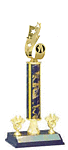 R3R Dance Trophies with double trim and riser