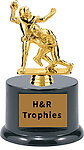 RB08-BF-9510 Youth Football Trophies Making the Tackle
