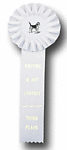 Field Trial dog show Rosette Ribbon one streamers TR173FT1