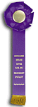 Equestrian Rosette Ribbon one streamers TR84HS1