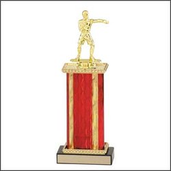 Wrestling Trophies, Boxing Trophies, Single Rectangular Column