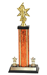 S3 Baseball Trophy with Double Trim