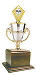7437 Crossed Flags Cup Trophies GWRC Series