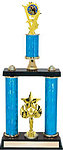 2DPSR Squirrel Hunt Trophies with double posts and stacked column design