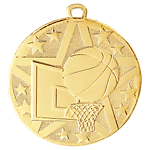Basketball Medals ss402 with Neck Ribbons