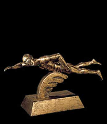 Resin Male Swimming Trophy