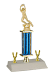 S3R-5004 Football Trophies with column riser and double trim