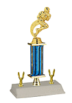 Running Back Breaking Loose Football Trophies S3R-7705
