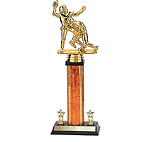 S3-9510 Making the Tackle Football Trophies with single column and double side trim