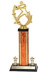 S3-90475 Quarter Gonna Pass Football Trophy with two side trims