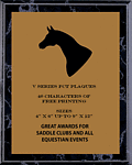 FCT Equestrian Plaques V Series