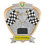 Checkered Flags Racing Plaque