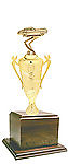 GW2813 Corvette Cup Trophies with Genuine Walnut Base