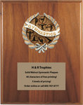 Gymnastics Plaques with 40 characters of Free Engraving